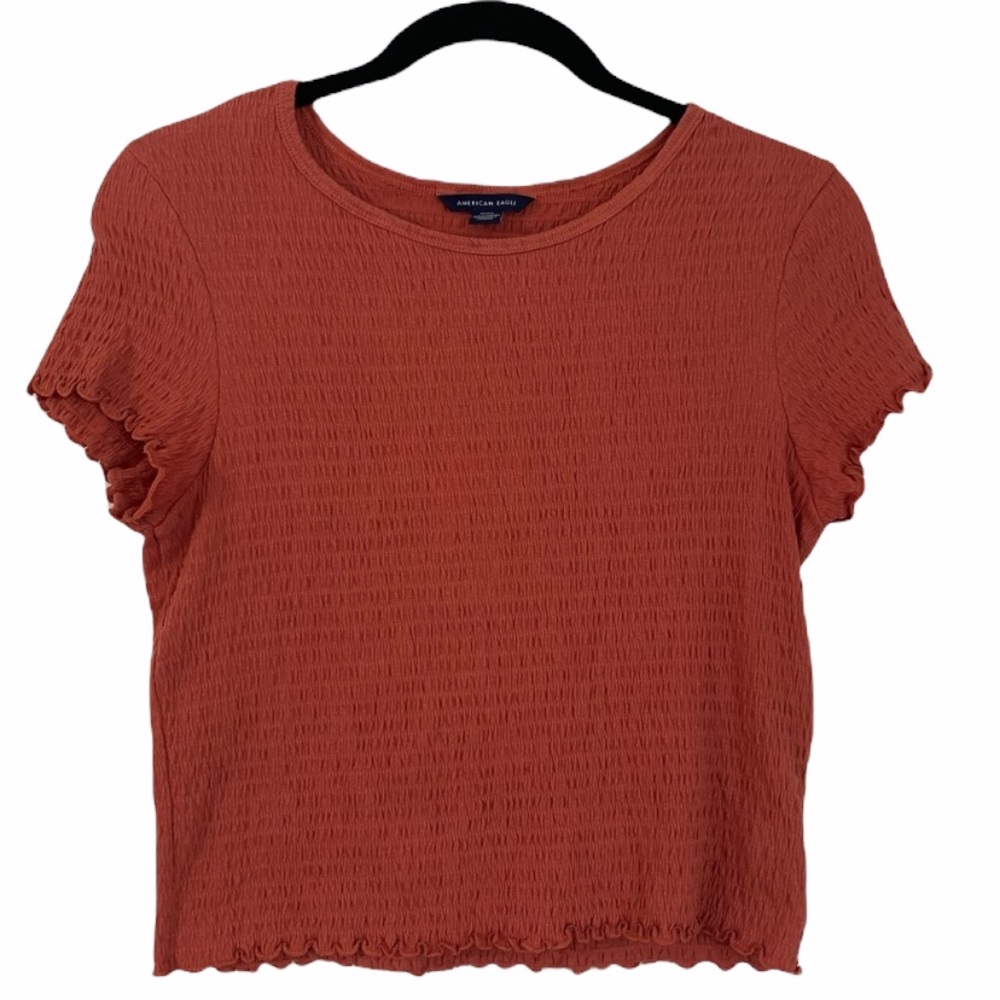 American Eagle Smocked Crop Top Size Medium